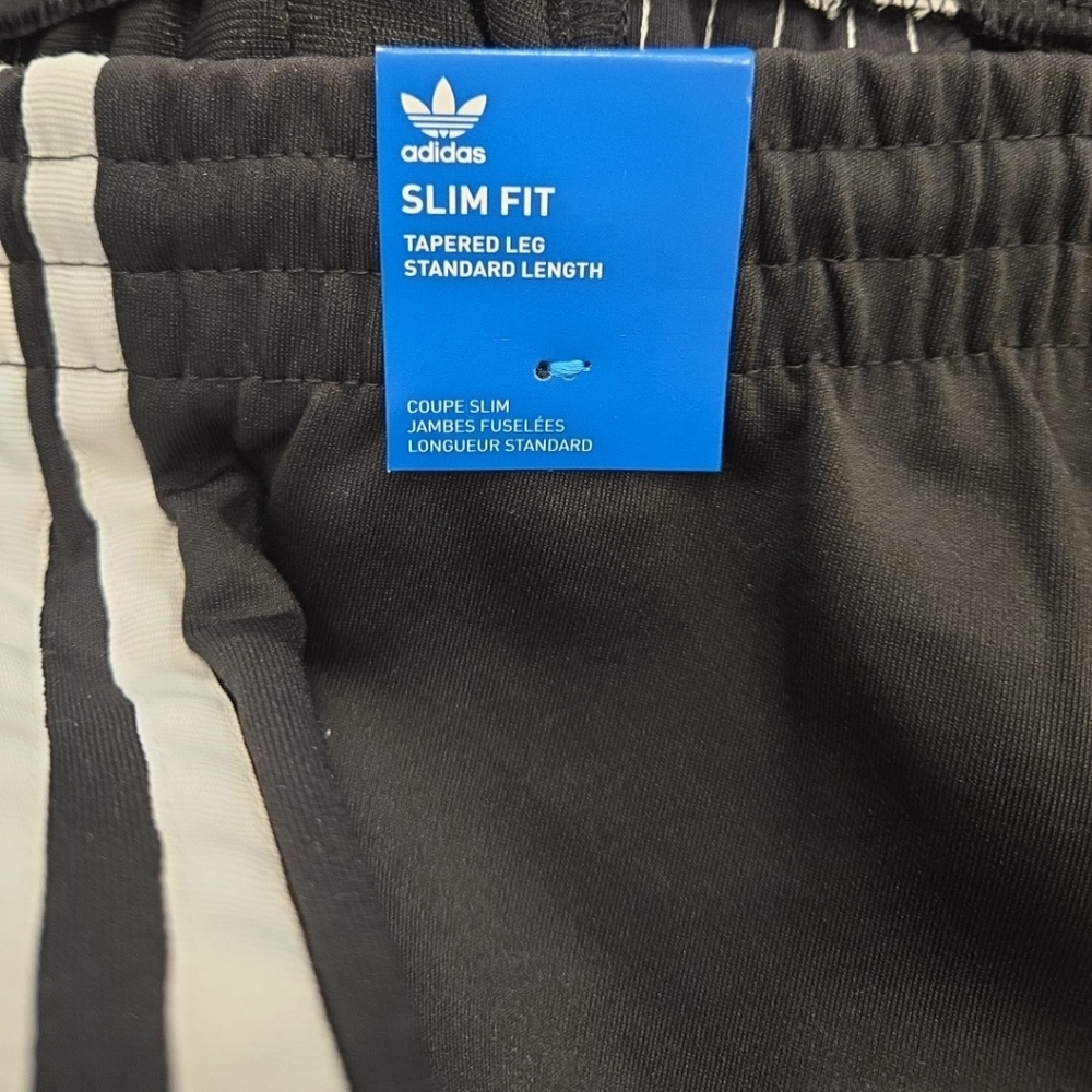 Adidas Originals Women's SST Track Pants Black White 3-Stripes Size Large NWT - Picture 6 of 10